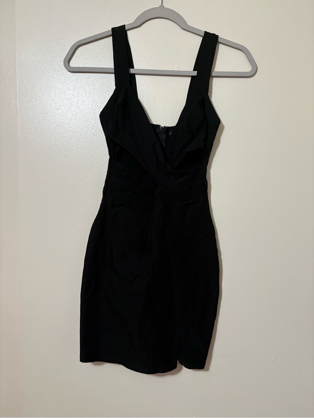 Windsor Black Mini Sheath Dress with Wide Straps